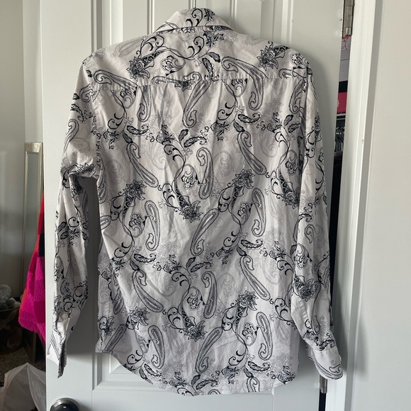 Perry Ellis Paisley Print Button Up - Picture 5 of 5